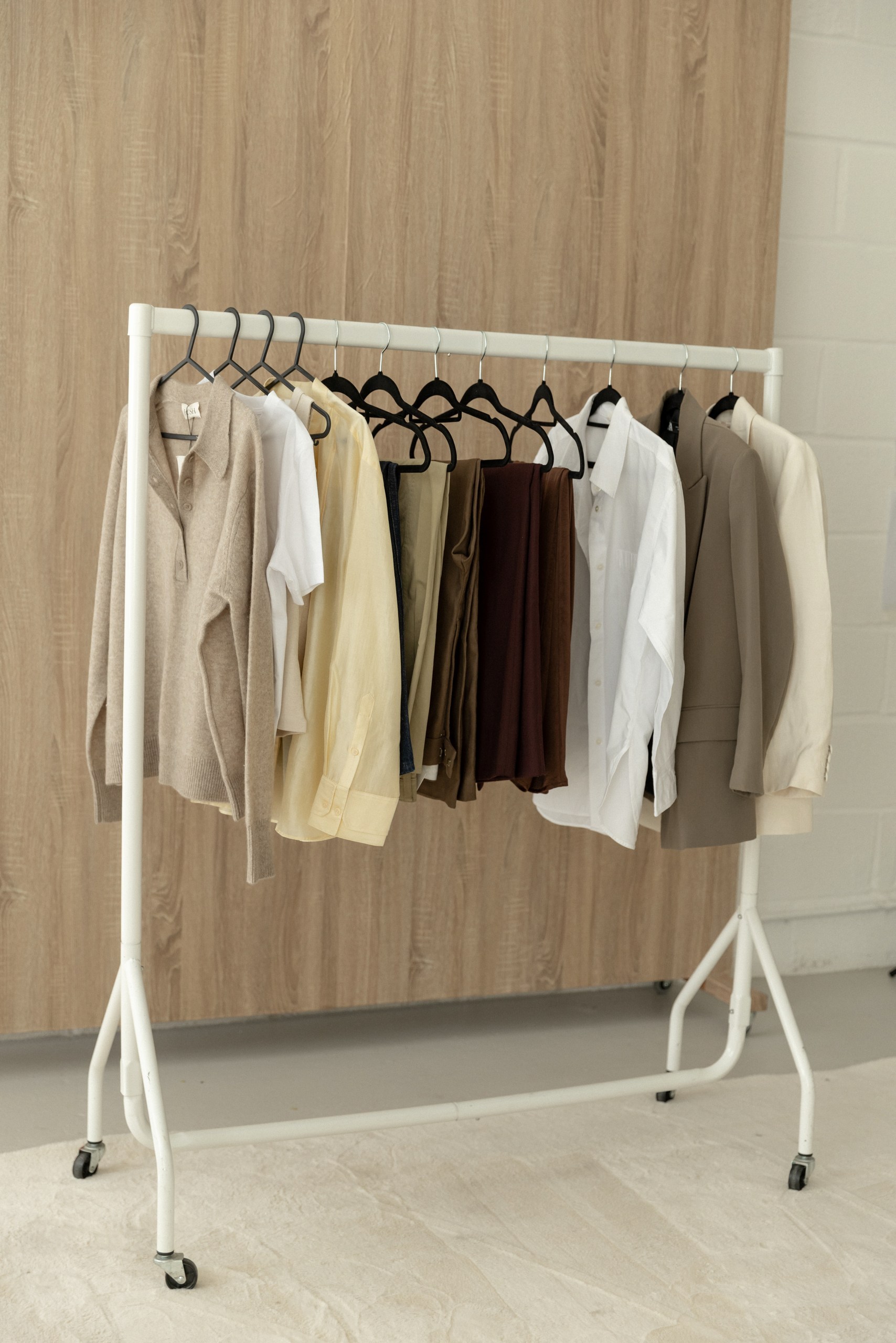 A curated wardrobe